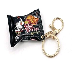 Samyang Buldak Spicy Fire Noodles Ramen Realistic Keychain Korean Ramen Keychain